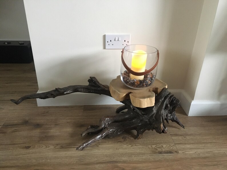 Tree Root Side Table Plant Stand