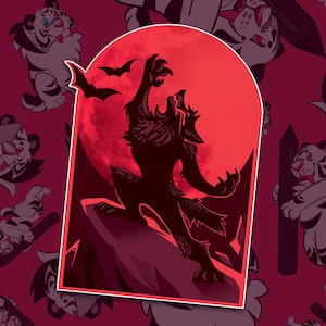 Blood Moon - Vinyl Sticker