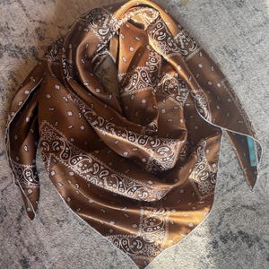 39” Brown Paisley