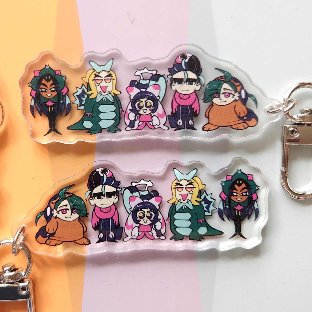 Keychains Scarlet Scarlet Violet Elite Four Cosplay Keychain - Etsy