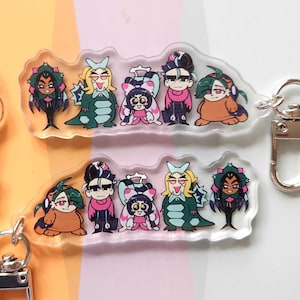 Scarlet Violet Elite Four Cosplay Keychain