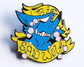 Big Sad Wolf Pin
