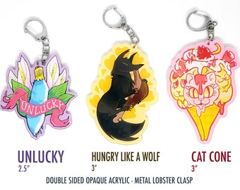 Opaque Animal Keychains