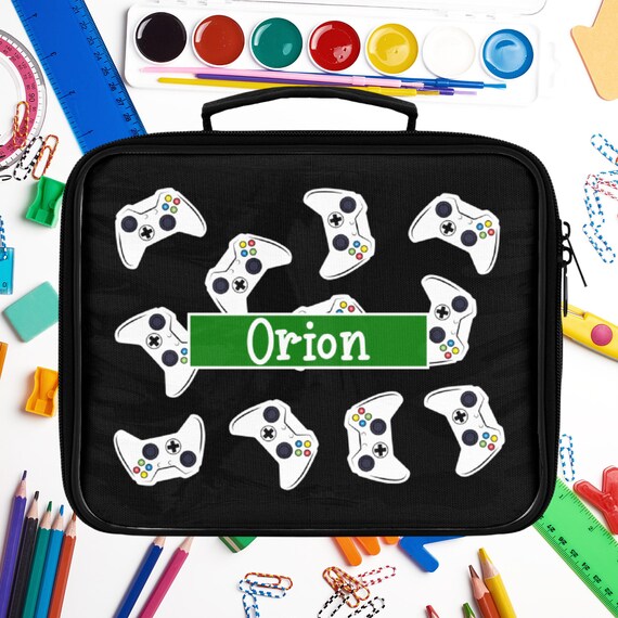 Personalized Gamer Lunch Box Custom Insulated Lunch Bag Etsy
