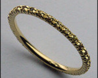 Yellow Sapphire Eternity Band .25 Carat , 14kt Yellow Gold