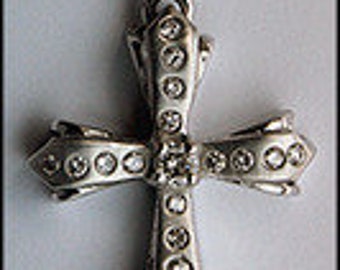 Diamond .46ct Cross Pendant - 14kt White Gold