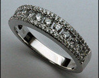 Diamond Band .40ct  with 43 F Color Round Diamonds