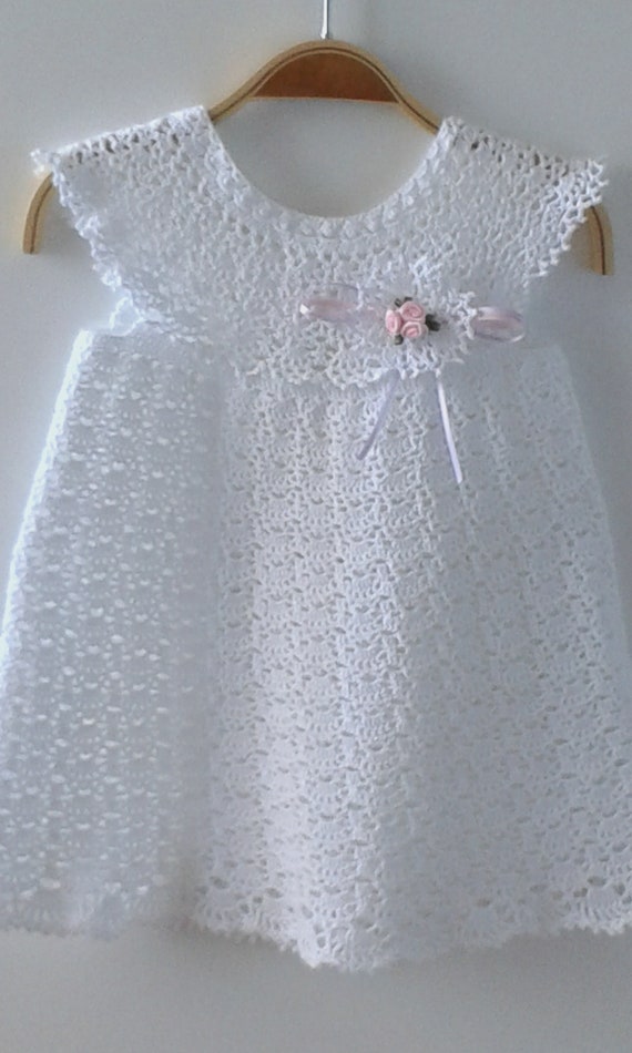 Vestido de Vestido de bebé Vestido de ganchillo - Etsy España