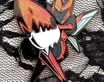 MEGA SCIZOR  [Glitter Enamel Pin]