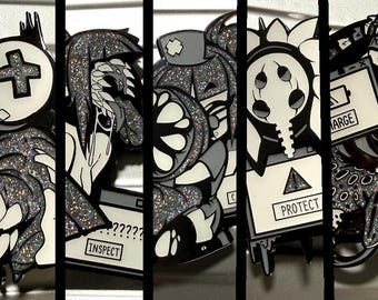 OC SET [SILVER] [Glitter Enamel Pin]
