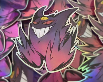 MEGA GENGAR [Holo Decal] [4" x 3.9"]
