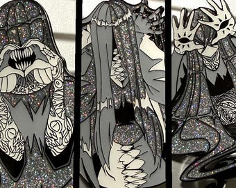 HEARSEESPEAK [SILVER] [Glitter Enamel Pin]