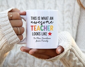 Regalo personalizado para profesor, regalos para profesores, regalo para profesor, taza para profesor, regalo para ella, taza personalizada para profesor, regalos para ella, tazas para profesor