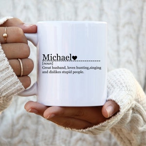 Personalized Name Definition Mug, Personalize Name Coffee Mug With Custom Definition, Custom Name Mug, Name Meaning Mug, Name Definition Cup image 2