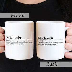 Personalized Name Definition Mug, Personalize Name Coffee Mug With Custom Definition, Custom Name Mug, Name Meaning Mug, Name Definition Cup image 4