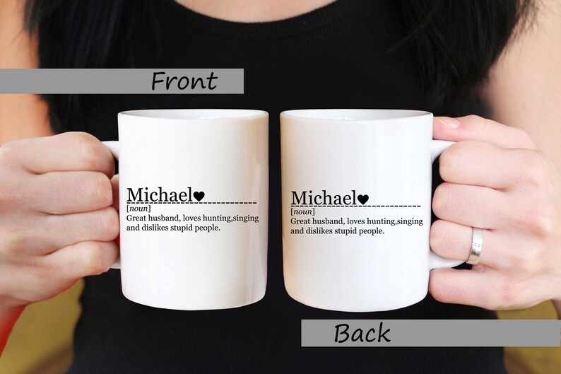 Personalized Name Definition Mug, Personalize Name Coffee Mug With Custom Definition, Custom Name Mug, Name Meaning Mug, Name Definition Cup image 4
