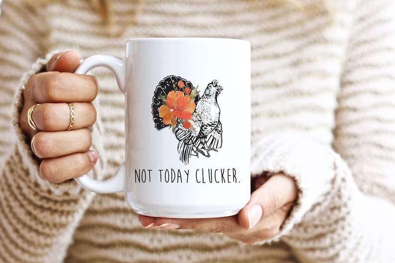 YouNique Designs Crazy Chicken Lady Mug — 11 Oz Funny Coffee Mug, Dishwasher & Microwave Safe