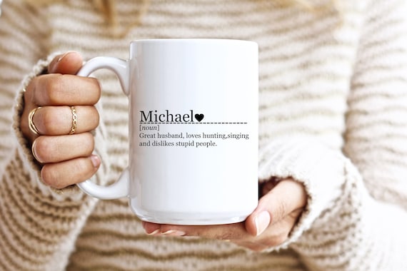 Personalized Name Definition Mug, Personalize Name Coffee Mug With Custom Definition, Custom Name Mug, Name Meaning Mug, Name Definition Cup