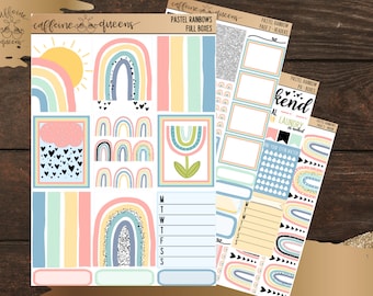 Pastel Rainbows | Weekly Planning Kit