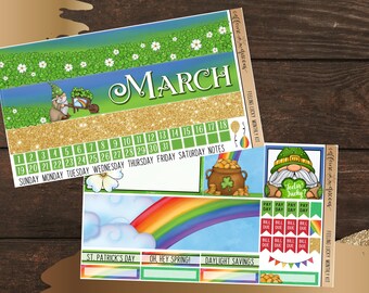Gnome in Luck | MONTHLY Vertical Planning Kit