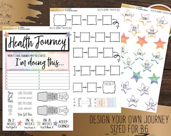 Health Journey Tracker | Planner Notes Page