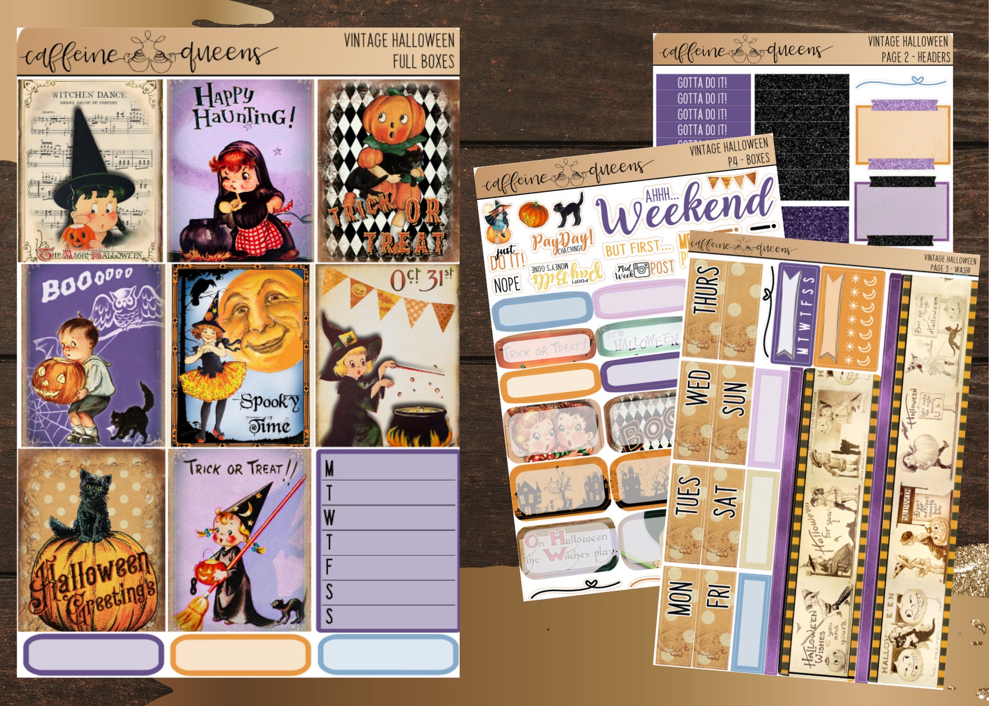 Vintage Halloween | Weekly Planning Kit