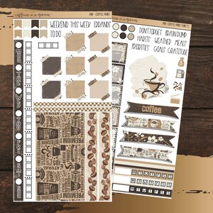 Coffee Print | Hobonichi Weekly Planning Kit