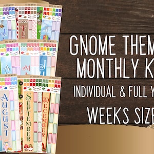 Weeks Gnome Monthlies | Monthly Planning Kit