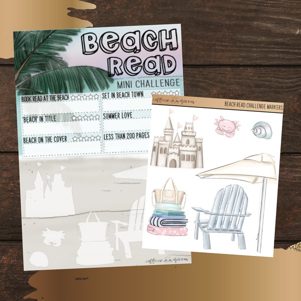 Beach Read Mini Book Challenge | Notes Page Sticker