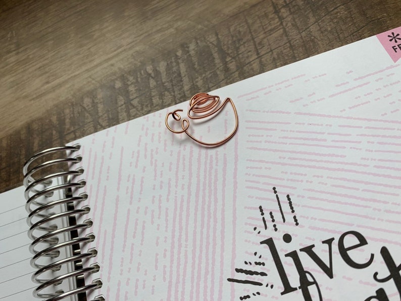 Coffee Cup Rose Gold Paperclip image 3