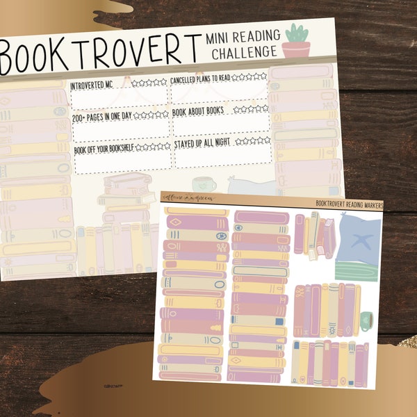Booktrovert Mini Book Challenge | Notes Page Sticker