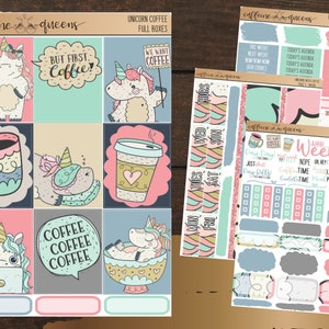 Unicorns Need Coffee | Weekly Planning Kit