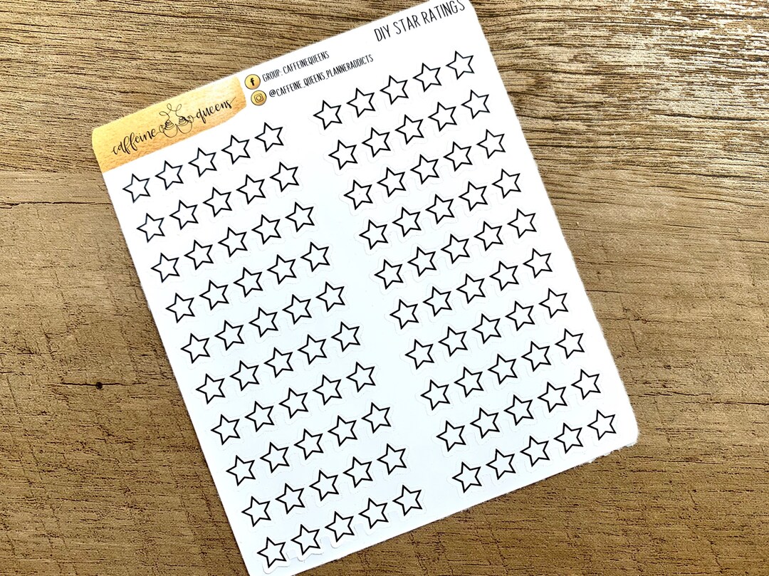 DIY Star Rating | Planning Stickers - Etsy