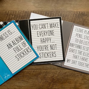 Letter Board Large Sticker Album | 5x7 Sticker Album