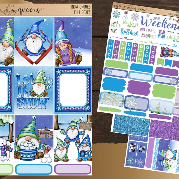 Snow Gnomes | Weekly Planning Kit