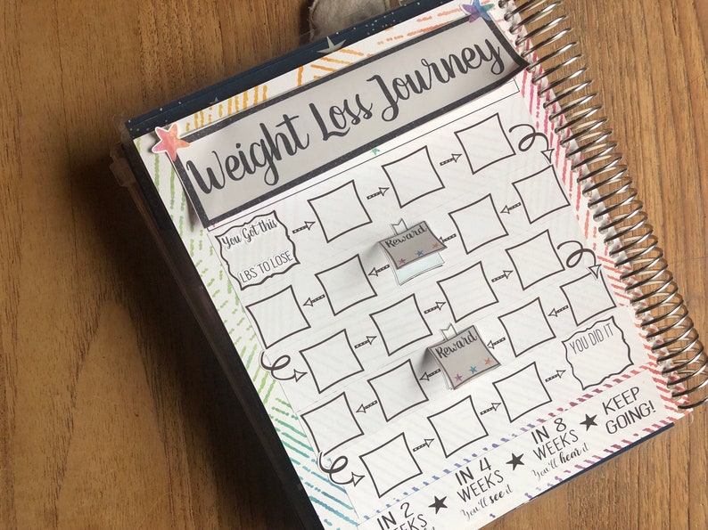 Weight Loss Journey Tracker Planner Notes Page Etsy