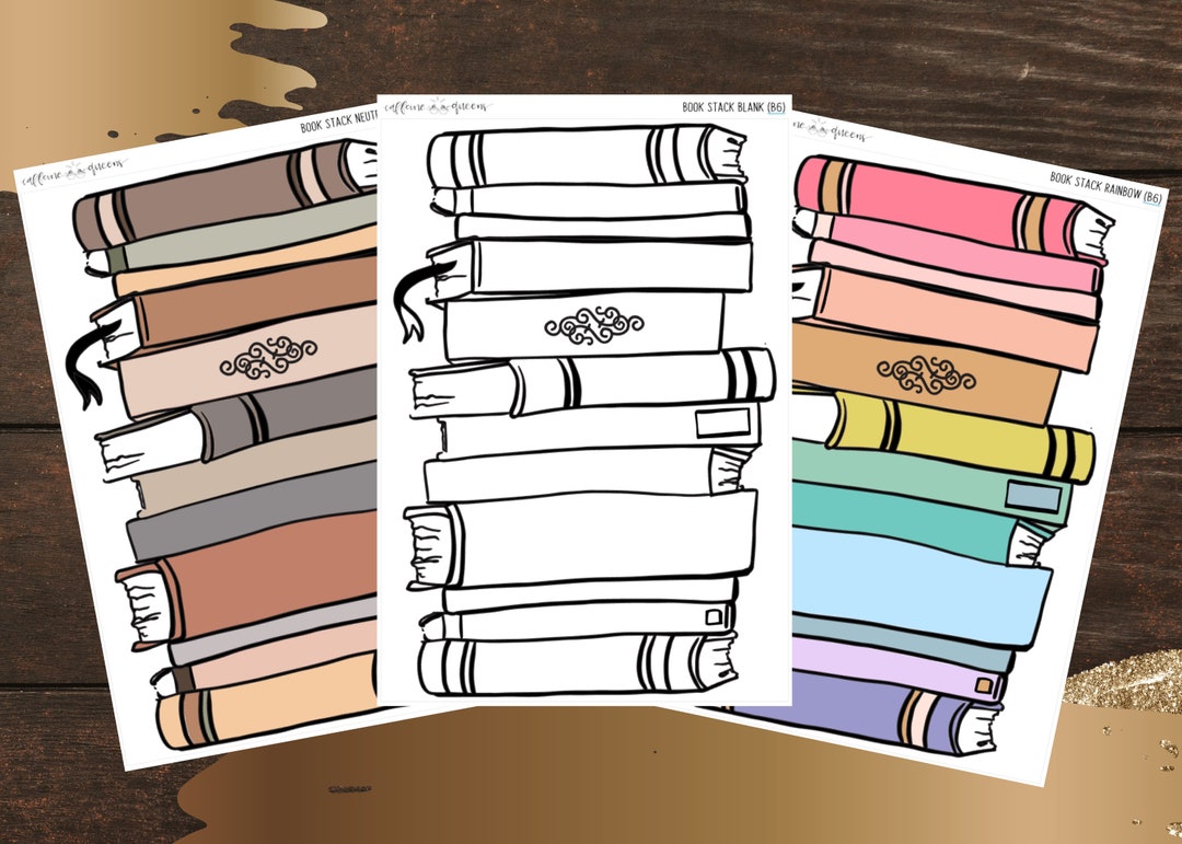 Book Stack | Notes Page - Etsy