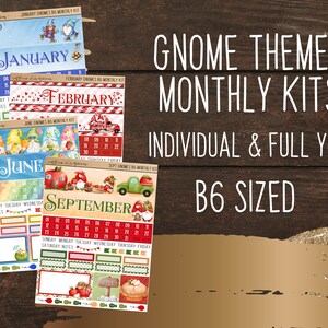 B6 Gnome Monthlies | Monthly Planning Kit