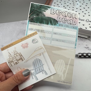 Beach Read Mini Book Challenge | Notes Page Sticker