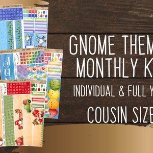 Cousin Gnome Monthlies | Monthly Planning Kit