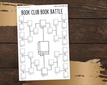 Book Battle Bracket Tracker | Notes Page Sticker