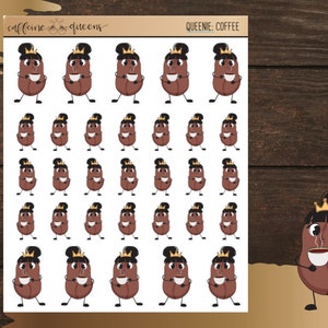 Queenie Loves Coffee |  Planning Stickers