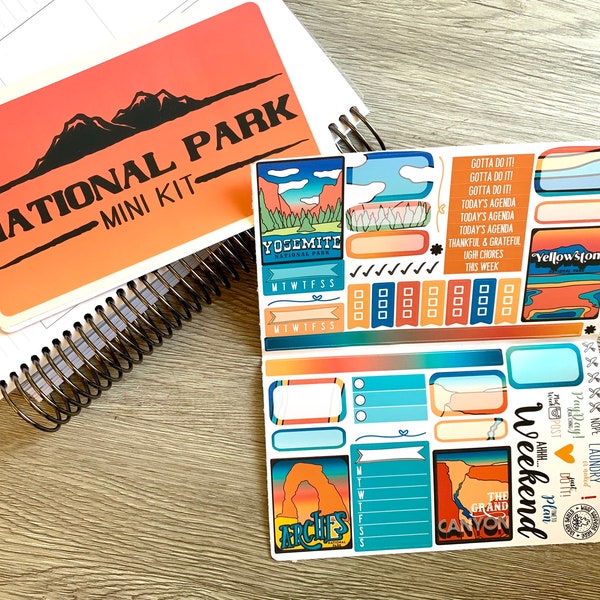 National Parks | Mini Kit Planning Stickers