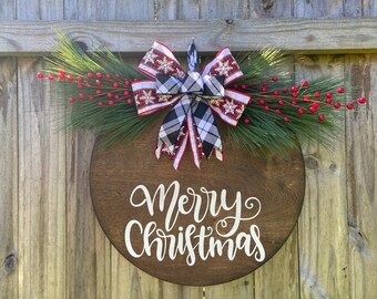 Front Door Decor/Christmas/front door hanger/front door wreaths
