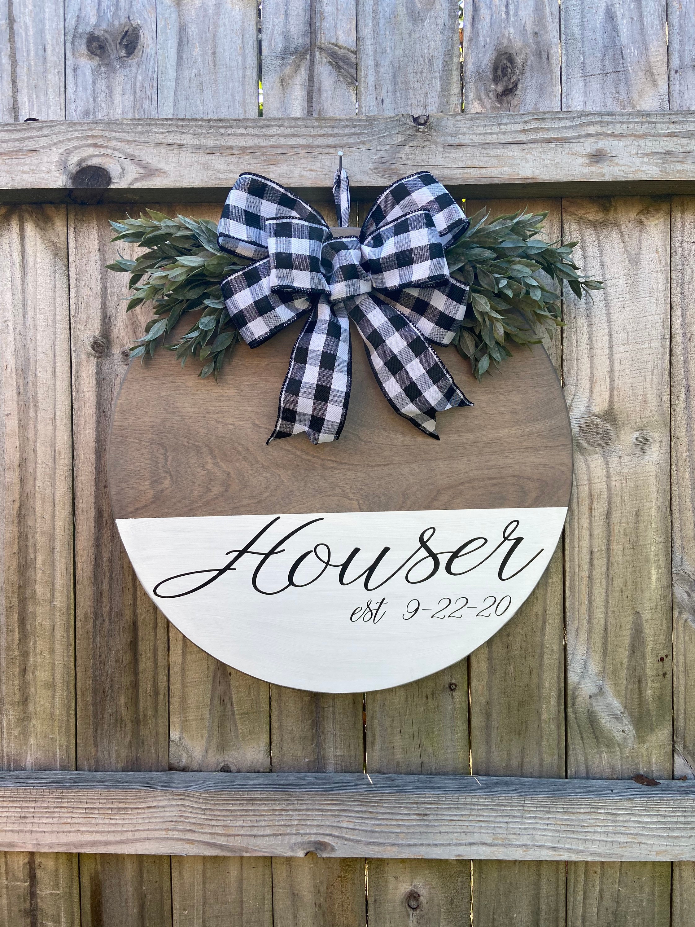Front Door Decor / custom door hanger Etsy