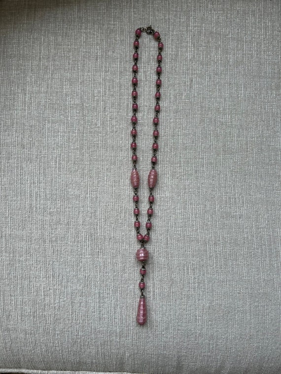 Czech glass bead necklace