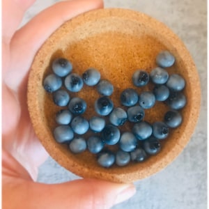 Sculptured clay beads , round clay beads , diy clay kit , clay earrings diy , summer beads , blueberry charms