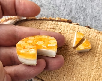 Miniature Polymer Clay Cake: Realistic Dollhouse Food