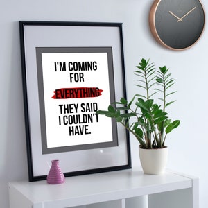 Hustler Quote | Printable Poster | Digital Download