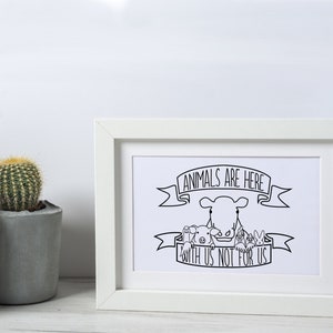 Vegane Küche Poster | Digitaldruck | Schwarz und weiß | Vegan edruckbare Kunst